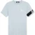 Malelions Men Captain T-Shirt | Light Blue/White