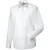 Russell Collection Heren Effen Oxford Getailleerd Overhemd met Lange Mouwen (Wit)
