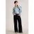 White Stuff Ayla Cord Wide Leg Trouser Pure Black