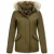 Beluomo Korte winterjassen met bontkraag jas donker
