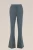 WE Fashion – Dames Slim fit flared pantalon – Slim Fit – Zeegroen –
