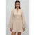 Elegante V-hals Lange Mouwen Mini-jurk