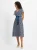 PARADI Jurk  marine / wit