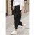 Street One Studio Dames Broek met wijde pijpen in linnenlook Mid Waist in Zwart