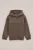WE Fashion – Jongens hoodie met structuur en print – Relaxed Fit – Taupe – Katoen –