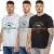 Kruze | 3-pack heren T-shirts met ronde hals en print