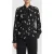 The Kooples Butterlfy Print Long-sleeved Shirt Black White