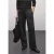Street One Dames Visgraat jacquard broek in Zwart