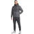 Reebok Regenjas voor heren met effen geribde manchetten (Ijsgrijs)