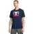 UNDER ARMOUR Functioneel shirt  donkerblauw / rood / wit