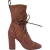 Stuart Weitzman Veruka Veterschoen Enkellaarsjes in Roze Leer