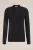 Fundamentals – Heren Slim fit fijngebreide polo – Slim Fit – Zwart – Katoen –