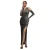Damesjurk Goddiva Cold Shoulder Lurex Maxi