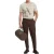 Ted Baker Gebreid T-shirt met ribboord voor heren (Ecru)