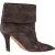 Aquazzura Vouw Enkellaarsjes met Hak in Bruin Suède