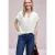 Blouse met losse schouders en gespleten hals