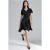 Crepe Mini-jurk met knoopsluiting en polo-kraag