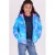 B.Nosy gewatteerde winterjas met print – blauw