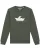 Watapparel Sweatshirt ‘ Astronaut in paper boat ‘  kaki / wit