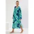 Bedrukte midi-jurk voor dames met spaghettibandjes, oversized model, perfect voor op het strand.