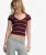 Athletic Essentials Top met Gerimpeld Patroon Red