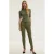 ICHI slim fit pantalon groen