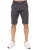 Enzo | Heren slim fit stretch chinoshort – grijs