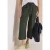 3/4 Wide Legs broek in seersucker kwaliteit