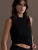 Hey Honey Top ‘Cropped’  zwart