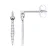 Oorbellen Dangle Sieraden Diamanten 0.070 Cts White Gold