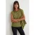TRENDYOLMİLLA Dames Kaki Effen Lang Regular fit Blouses