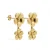 KARMA Jewelry gold plated oorbellen Plain Flower