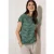 Cecil Dames Shirt met minimale print in Groen