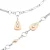 Orphelia Dames 925 Zilveren Set: Ketting + Armband – Zilver/Roze SET-048