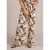 Yest wide leg regular waist gebloemde broek bruin