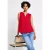 Street One Dames Blousetop met gespleten hals in Rood