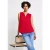 Street One Dames Blousetop met gespleten hals in Rood