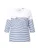 Ulla Popken Shirt  donkerblauw / wit