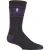 Heat Holders Heren extra dikke warme thermo sokken – Houtskool / Paars (Athene)