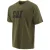 CAT MERK LOGO Heren Katoenen T-Shirt Donkergroen