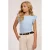 NIK&NIK T-shirt lichtblauw rib gebreid