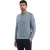 No Excess Pullover half zip plated structure dusty blue