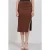 Gestructureerde Midi Rok met Kettendetail