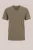 WE Fashion – Heren slim fit T-shirt – Slim Fit – Groen – Katoen –