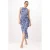TRENDYOLMİLLA Dames Blauw Paisley Midi Mouwloos Casual Double-breasted Jurken