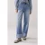 Summum Woman Straight Jeans Vintage Cotton Twill Vintage Blue Denim