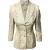 Escada Kanten en Parel Broekpak Set in Crème Wol
