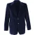 Gucci Eenzijdige Fluwelen Blazer in Navy Blauw Katoen