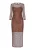 myMo ROCKS Jurk ‘Fashion Look’  bruin / cappuccino / zwart