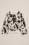WE Fashion – Meisjes trui met print en structuur – Regular fit – Donkerbruin –